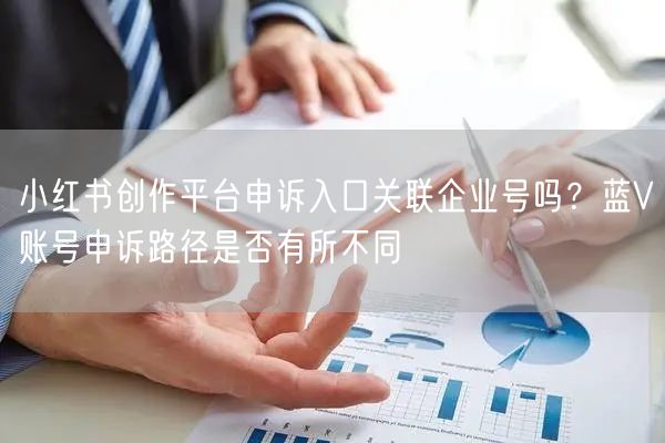 小红书创作平台申诉入口关联企业号吗？蓝V账号申诉路径是否有所不同