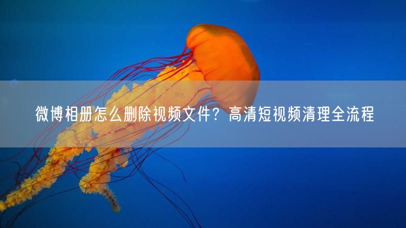 微博相册怎么删除视频文件？高清短视频清理全流程