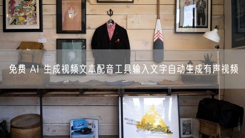免费 AI 生成视频文本配音工具输入文字自动生成有声视频